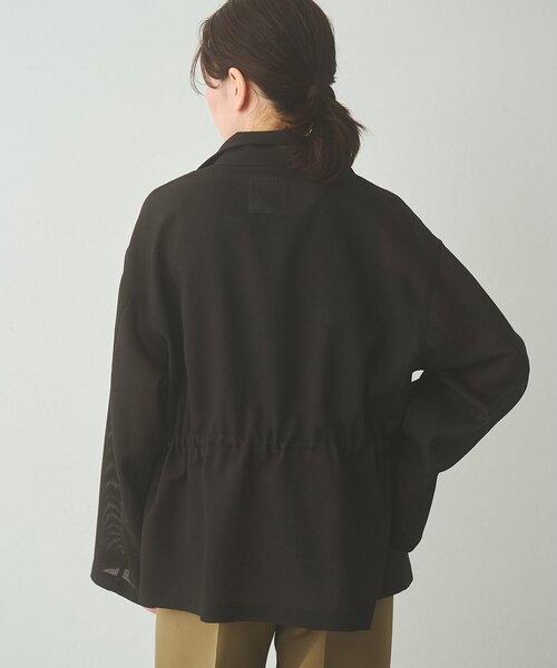 Drawing Numbers（ドローイング ナンバーズ）の「【Drawing Numbers】メッシュミリタリージャケット（ミリタリージャケット・レディース・アイボリー/ブラック/ベージュ/カーキ・38）」の19枚目の写真