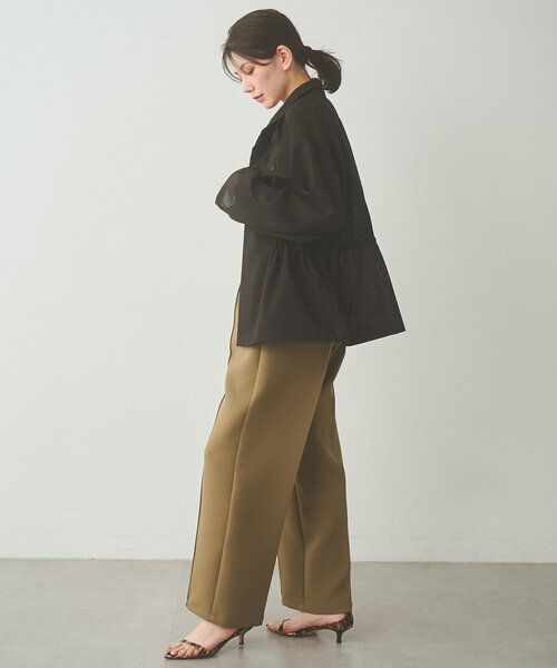 Drawing Numbers（ドローイング ナンバーズ）の「【Drawing Numbers】メッシュミリタリージャケット（ミリタリージャケット・レディース・アイボリー/ブラック/ベージュ/カーキ・38）」の17枚目の写真