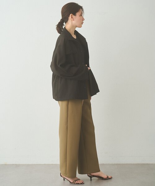 Drawing Numbers（ドローイング ナンバーズ）の「【Drawing Numbers】メッシュミリタリージャケット（ミリタリージャケット・レディース・アイボリー/ブラック/ベージュ/カーキ・38）」の21枚目の写真