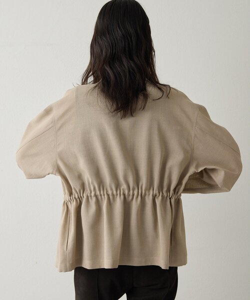 Drawing Numbers（ドローイング ナンバーズ）の「【Drawing Numbers】メッシュミリタリージャケット（ミリタリージャケット・レディース・アイボリー/ブラック/ベージュ/カーキ・38）」の10枚目の写真