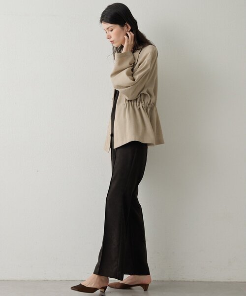 Drawing Numbers（ドローイング ナンバーズ）の「【Drawing Numbers】メッシュミリタリージャケット（ミリタリージャケット・レディース・アイボリー/ブラック/ベージュ/カーキ・38）」の8枚目の写真