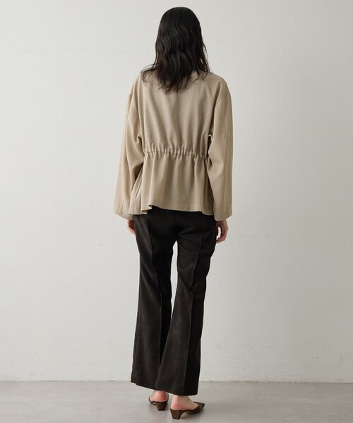 Drawing Numbers（ドローイング ナンバーズ）の「【Drawing Numbers】メッシュミリタリージャケット（ミリタリージャケット・レディース・アイボリー/ブラック/ベージュ/カーキ・38）」の9枚目の写真