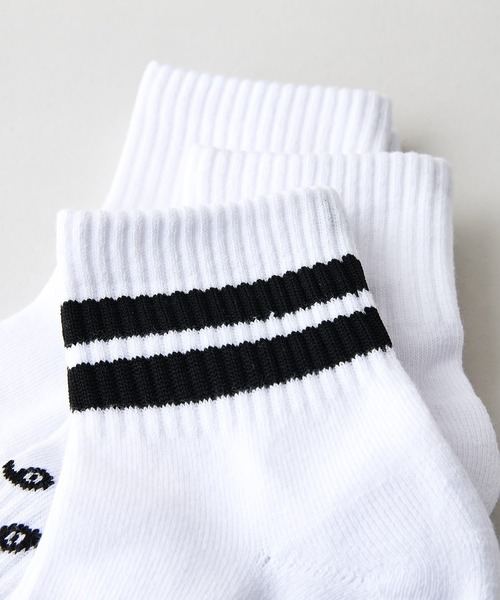 HANES(ヘインズ)の「【HANES/ヘインズ】【つま先・かかとパイル】クォーター丈ソックス 3足セット 足底サポートで疲れにくい 綿高混率・快適設計(ソックス/靴下・メンズ・ブラック/ホワイト・MEDIUM)」の5枚目の写真