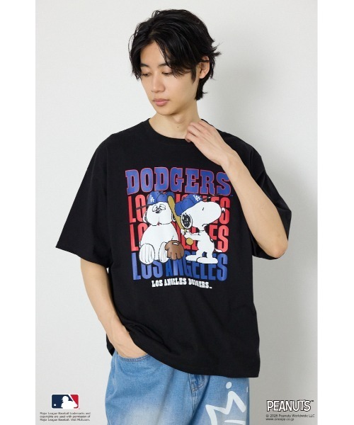 RODEO CROWNS WIDE BOWL(ロデオクラウンズワイドボウル)の「(MLBxPEANUTS)Tシャツ(Tシャツ/カットソー・レディース・イエロー/ブラック/オフホワイト/チャコールグレー・MEDIUM/LARGE)」の20枚目の写真