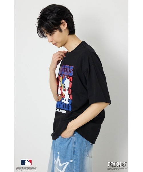 RODEO CROWNS WIDE BOWL(ロデオクラウンズワイドボウル)の「(MLBxPEANUTS)Tシャツ(Tシャツ/カットソー・レディース・イエロー/ブラック/オフホワイト/チャコールグレー・MEDIUM/LARGE)」の22枚目の写真