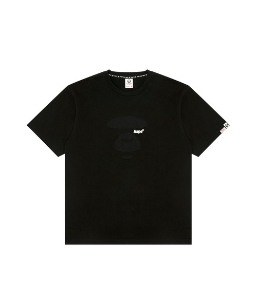 AAPE BY A BATHING APE(エーエイプバイアベイシングエイプ)の「AAPE BASIC TEE(Tシャツ/カットソー・メンズ・ホワイト/ブラック・MEDIUM/X-LARGE/XX-LARGE/LARGE/SMALL)」の2枚目の写真