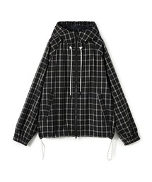 edition pourell（エディションプレル）の「edition pourell Super 120'sトロチェック フーデットブルゾン（ブルゾン）」