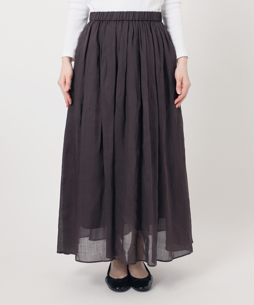 IENA(イエナ)の「《セットアップ対応》ラミータックギャザースカート(スカート・レディース・サックスブルー/ブラック系その他/レッド・38/36)」の18枚目の写真