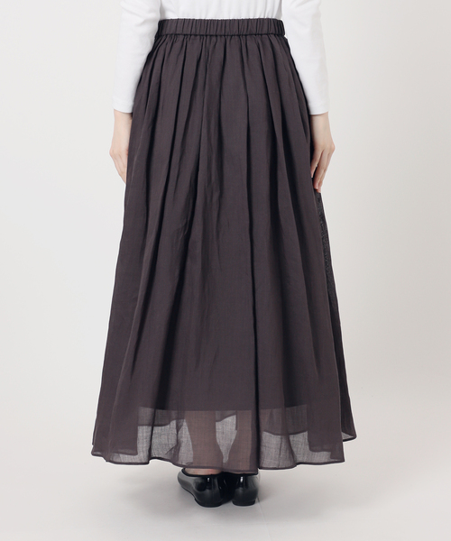 IENA(イエナ)の「《セットアップ対応》ラミータックギャザースカート(スカート・レディース・サックスブルー/ブラック系その他/レッド・38/36)」の20枚目の写真