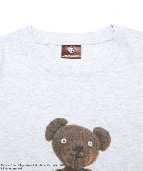 FREAK'S STORE(フリークスストア)の「Mr. Bean/ミスタ―ビーン Teddy Tee / テディ デザインクルーネックTシャツ(Tシャツ/カットソー・メンズ・ホワイト/ライトグレー/ブラック・SMALL/MEDIUM/LARGE)」の5枚目の写真
