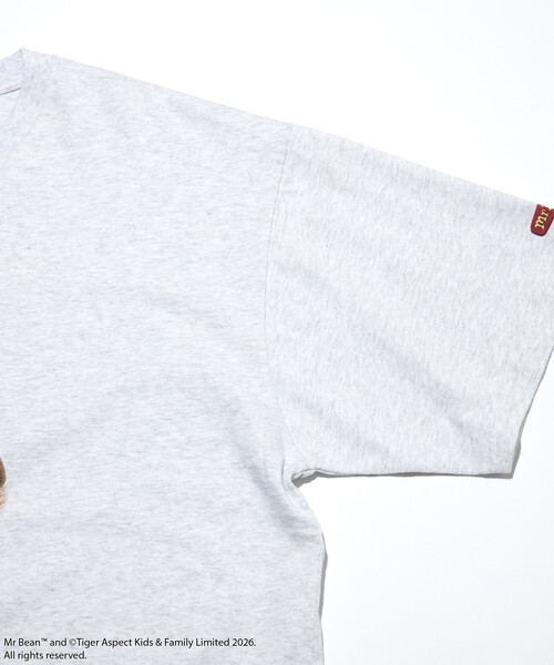 FREAK'S STORE(フリークスストア)の「Mr. Bean/ミスタ―ビーン Teddy Tee / テディ デザインクルーネックTシャツ(Tシャツ/カットソー・メンズ・ホワイト/ライトグレー/ブラック・SMALL/MEDIUM/LARGE)」の7枚目の写真