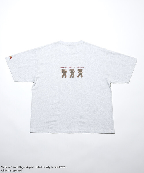FREAK'S STORE(フリークスストア)の「Mr. Bean/ミスタ―ビーン Teddy Tee / テディ デザインクルーネックTシャツ(Tシャツ/カットソー・メンズ・ホワイト/ライトグレー/ブラック・SMALL/MEDIUM/LARGE)」の12枚目の写真