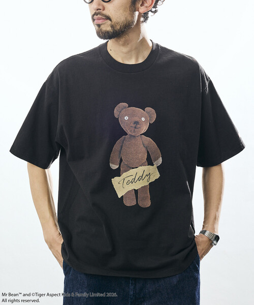 FREAK'S STORE(フリークスストア)の「Mr. Bean/ミスタ―ビーン Teddy Tee / テディ デザインクルーネックTシャツ(Tシャツ/カットソー・メンズ・ホワイト/ライトグレー/ブラック・SMALL/MEDIUM/LARGE)」の19枚目の写真