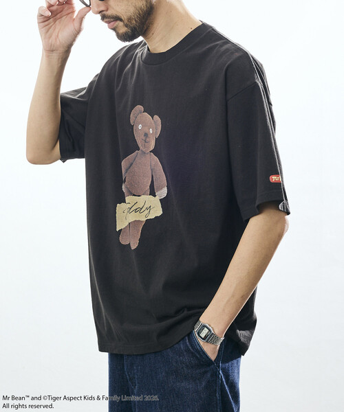 FREAK'S STORE(フリークスストア)の「Mr. Bean/ミスタ―ビーン Teddy Tee / テディ デザインクルーネックTシャツ(Tシャツ/カットソー・メンズ・ホワイト/ライトグレー/ブラック・SMALL/MEDIUM/LARGE)」の20枚目の写真