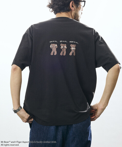 FREAK'S STORE(フリークスストア)の「Mr. Bean/ミスタ―ビーン Teddy Tee / テディ デザインクルーネックTシャツ(Tシャツ/カットソー・メンズ・ホワイト/ライトグレー/ブラック・SMALL/MEDIUM/LARGE)」の22枚目の写真