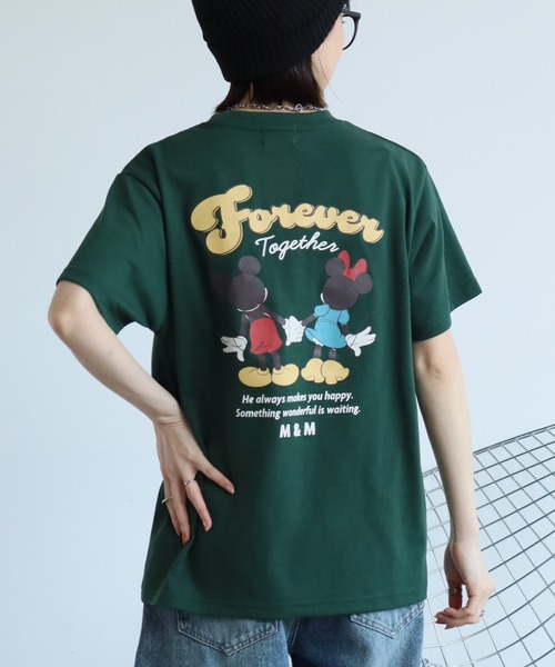 Disney(ディズニー)の「【DISNEY/ディズニー】アートワークデザイン バックプリント Tシャツ(Tシャツ/カットソー・レディース・ピンク/グリーン/ブラック/クリーム・M)」の20枚目の写真