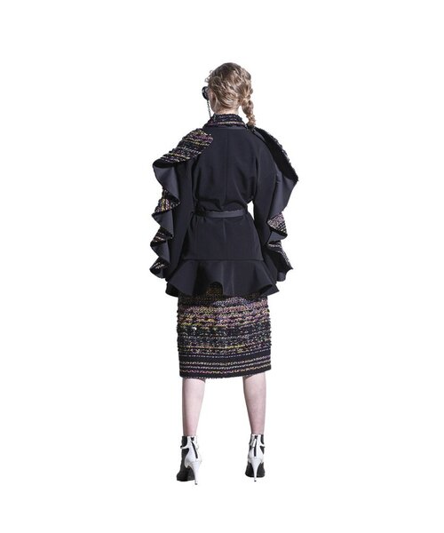 GREEDILOUS(グリディアス)の「ツイードラッフルジャケット(その他アウター・レディース・その他・S/M/L/XS)」の2枚目の写真