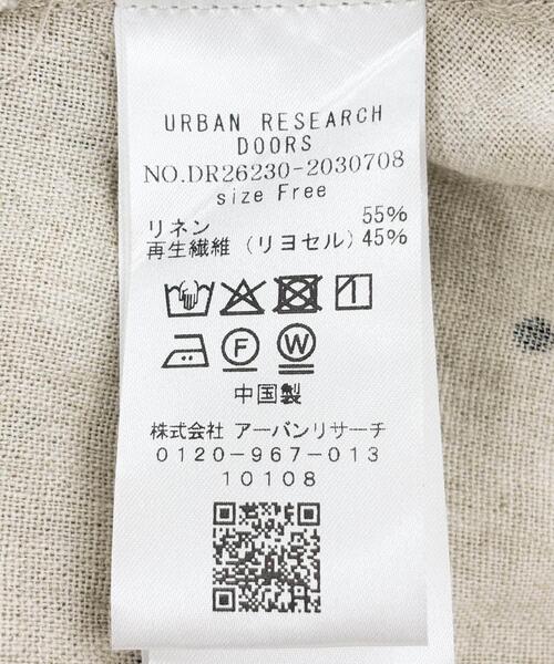 URBAN RESEARCH DOORS(アーバンリサーチドアーズ)の「リネンリヨセルドットドルマンシャツ|夏/ブラウス/リネン/清涼/柄/体型カバー(シャツ/ブラウス・レディース・ナチュラル/ブラック・FREE)」の7枚目の写真
