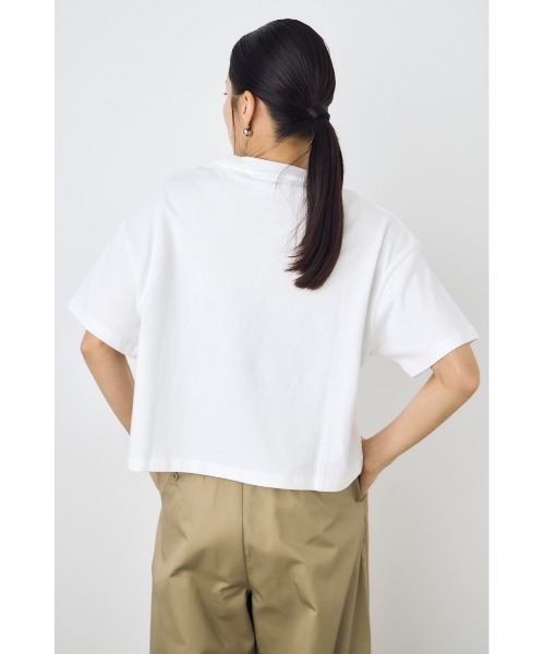 AZUL by moussy(アズールバイマウジー)の「【Dickies×AZUL】ワンポイントTee(Tシャツ/カットソー・レディース・ブルー/オフホワイト/チャコールグレー・SMALL/MEDIUM)」の10枚目の写真