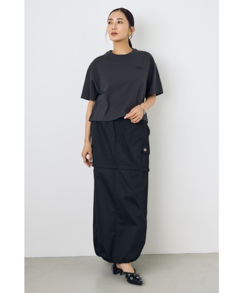 AZUL by moussy(アズールバイマウジー)の「【Dickies×AZUL】ワンポイントTee(Tシャツ/カットソー・レディース・ブルー/オフホワイト/チャコールグレー・SMALL/MEDIUM)」の21枚目の写真
