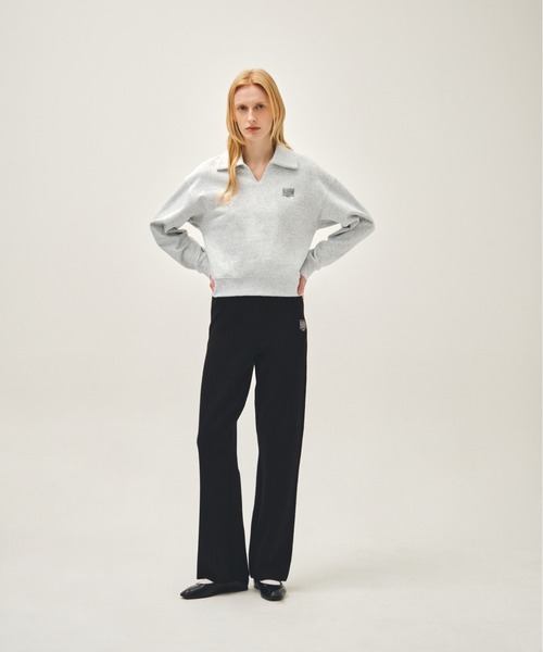 MARITHE + FRANCOIS GIRBAUD（マリテフランソワジルボー）の「W DOODLE CLASSIC LOGO COLLAR SWEATSHIRT（スウェット・レディース・その他/ヘザーグレー・SMALL/MEDIUM）」の14枚目の写真