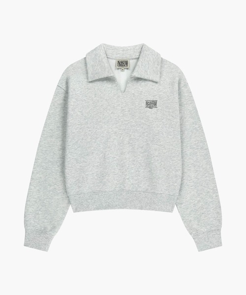MARITHE + FRANCOIS GIRBAUD（マリテフランソワジルボー）の「W DOODLE CLASSIC LOGO COLLAR SWEATSHIRT（スウェット・レディース・その他/ヘザーグレー・SMALL/MEDIUM）」の15枚目の写真