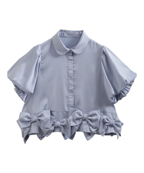 fitmore フィットモア　バルーンリボンスリーブブラウス バルーンリボンスリーブブラウス【宅配便】 | Fit more