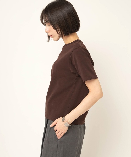 RNA-N(アールエヌエーエヌ)の「M2665 コットンフライスT(Tシャツ/カットソー・レディース・チャコール/ダークブラウン/グレイッシュベージュ・FREE)」の6枚目の写真