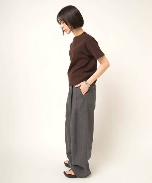 RNA-N(アールエヌエーエヌ)の「M2665 コットンフライスT(Tシャツ/カットソー・レディース・チャコール/ダークブラウン/グレイッシュベージュ・FREE)」の13枚目の写真