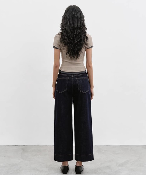 EIGHTHMONTH(エイスマンス)の「レイヤードネック コンパクトトップス EM26s056【EIGHTHMONTH】(Tシャツ/カットソー・レディース・グレー/ベージュ・M/S)」の13枚目の写真