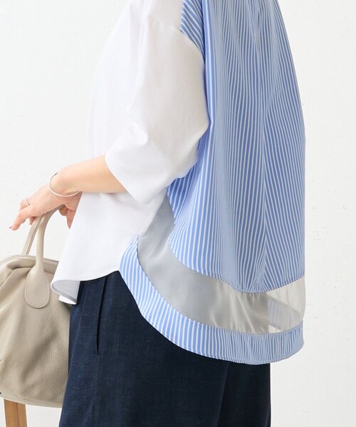 ストライプコンビカットソー（Tシャツ/カットソー）｜BEARDSLEY