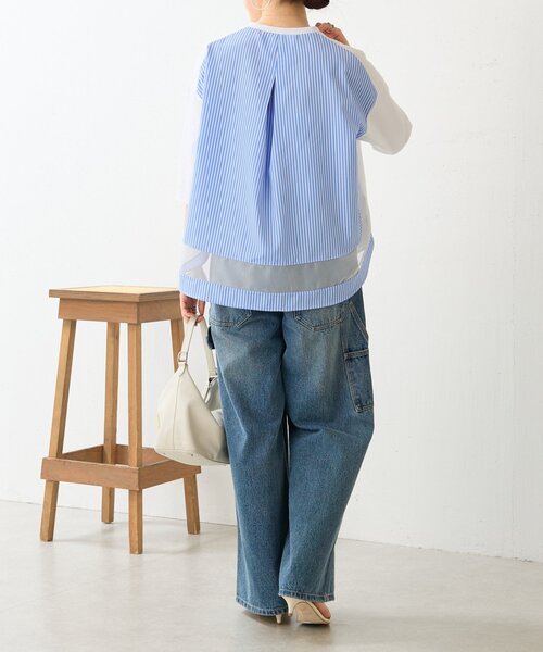 BEARDSLEY（ビアズリー）の「ストライプコンビカットソー（Tシャツ