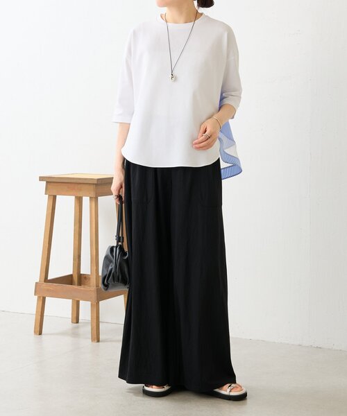 BEARDSLEY（ビアズリー）の「ストライプコンビカットソー（Tシャツ