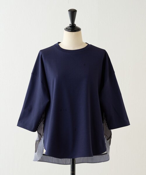 BEARDSLEY（ビアズリー）の「ストライプコンビカットソー（Tシャツ