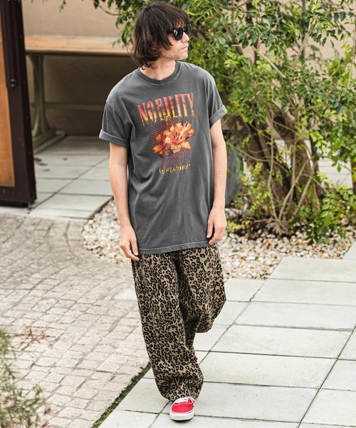 CAMBIO（カンビオ）の「mp14993- レオパードツイルワイドカーブパンツ（その他パンツ・メンズ・ベージュ/カーキ・XL/L/M）」の12枚目の写真