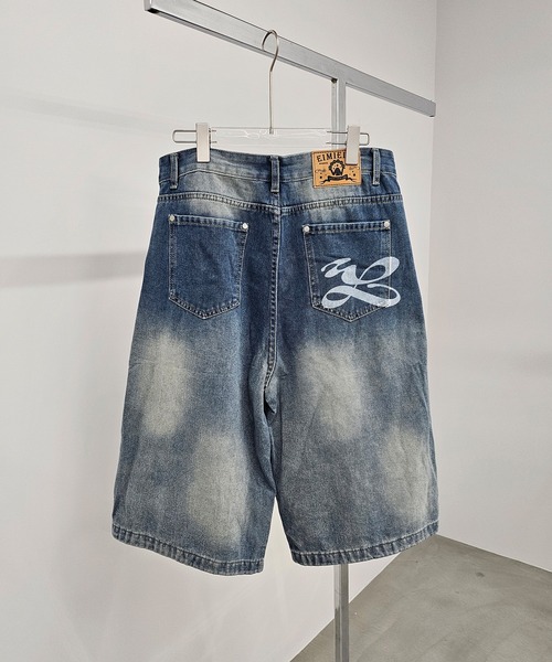 WESTBOY(ウエストボーイ)の「ダメージデザイン ワイドデニムショーツ ハーフパンツ WO26S8PT05(その他パンツ・メンズ・ブルー・L/M/XL)」の6枚目の写真