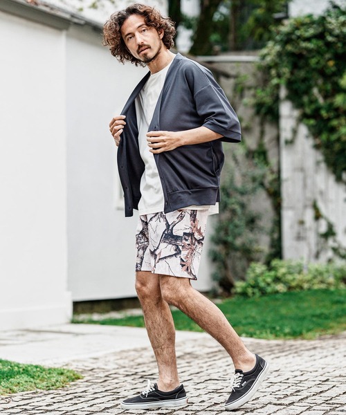CAMBIO(カンビオ)の「mp15008- リアルツリー柄ショートパンツ(その他パンツ・メンズ・ブラック/ホワイト・L/M)」の6枚目の写真