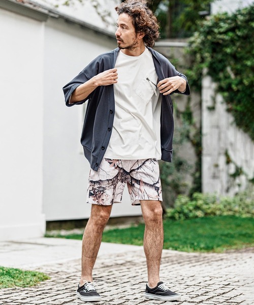 CAMBIO(カンビオ)の「mp15008- リアルツリー柄ショートパンツ(その他パンツ・メンズ・ブラック/ホワイト・L/M)」の7枚目の写真