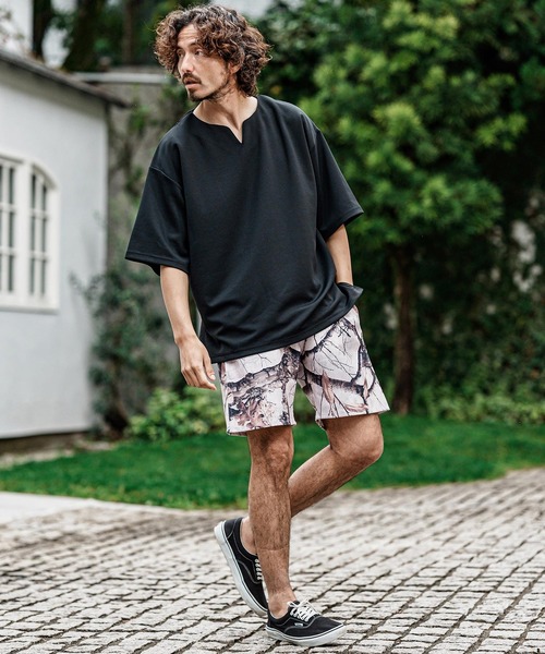 CAMBIO(カンビオ)の「mp15008- リアルツリー柄ショートパンツ(その他パンツ・メンズ・ブラック/ホワイト・L/M)」の8枚目の写真