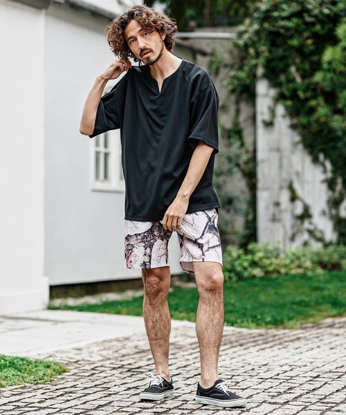 CAMBIO(カンビオ)の「mp15008- リアルツリー柄ショートパンツ(その他パンツ・メンズ・ブラック/ホワイト・L/M)」の9枚目の写真