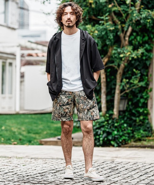 CAMBIO(カンビオ)の「mp15008- リアルツリー柄ショートパンツ(その他パンツ・メンズ・ブラック/ホワイト・L/M)」の13枚目の写真