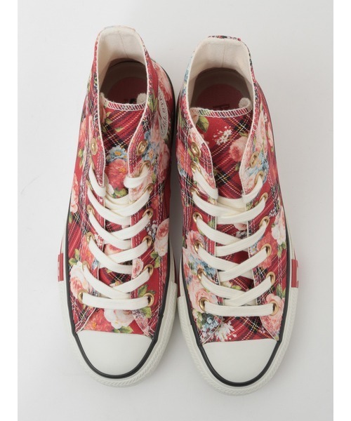 PINK HOUSE（ピンクハウス）の「CONVERSE×PINK HOUSE フラワーチェックプリントハイカットスニーカー（スニーカー・レディース・レッド・XL/LL/L/M/S/XS）」の9枚目の写真