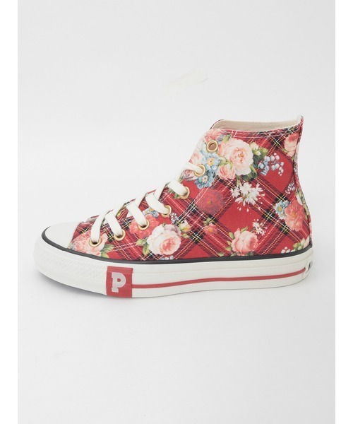 PINK HOUSE（ピンクハウス）の「CONVERSE×PINK HOUSE フラワーチェックプリントハイカットスニーカー（スニーカー・レディース・レッド・XL/LL/L/M/S/XS）」の11枚目の写真