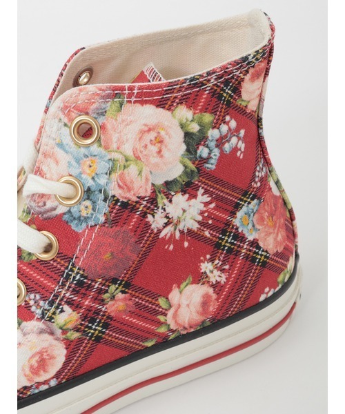 PINK HOUSE（ピンクハウス）の「CONVERSE×PINK HOUSE フラワーチェックプリントハイカットスニーカー（スニーカー・レディース・レッド・XL/LL/L/M/S/XS）」の13枚目の写真