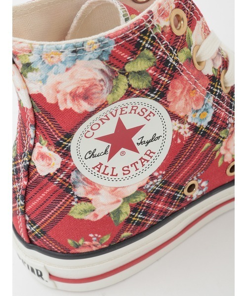 PINK HOUSE（ピンクハウス）の「CONVERSE×PINK HOUSE フラワーチェックプリントハイカットスニーカー（スニーカー・レディース・レッド・XL/LL/L/M/S/XS）」の14枚目の写真