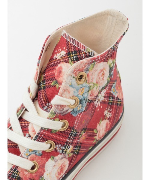 PINK HOUSE（ピンクハウス）の「CONVERSE×PINK HOUSE フラワーチェックプリントハイカットスニーカー（スニーカー・レディース・レッド・XL/LL/L/M/S/XS）」の16枚目の写真
