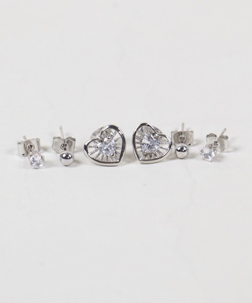 SPINNS(スピンズ)の「6個セットメタルピアス/モチーフ(ピアス(両耳用)・レディース・ゴールド系その他/シルバー系その他/シルバー系その他2・ONESIZE)」の1枚目の写真