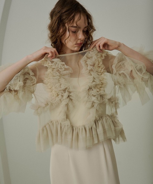 LE'RURE(リルアー)の「Curve design cami dress(ドレス・レディース・チャコール/ベージュ/アイボリー/ブラック・SMALL/MEDIUM/TALL)」の17枚目の写真