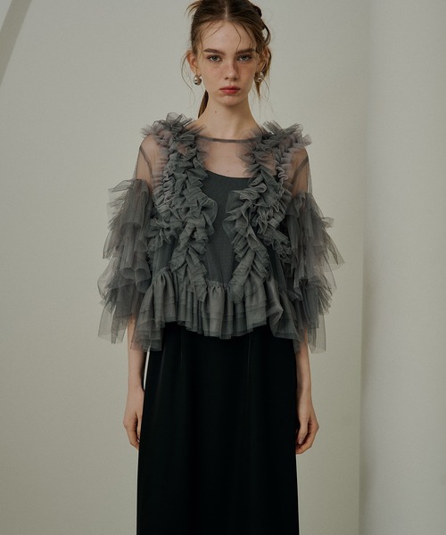 LE'RURE(リルアー)の「Curve design cami dress(ドレス・レディース・チャコール/ベージュ/アイボリー/ブラック・SMALL/MEDIUM/TALL)」の21枚目の写真
