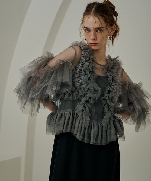 LE'RURE(リルアー)の「Curve design cami dress(ドレス・レディース・チャコール/ベージュ/アイボリー/ブラック・SMALL/MEDIUM/TALL)」の22枚目の写真